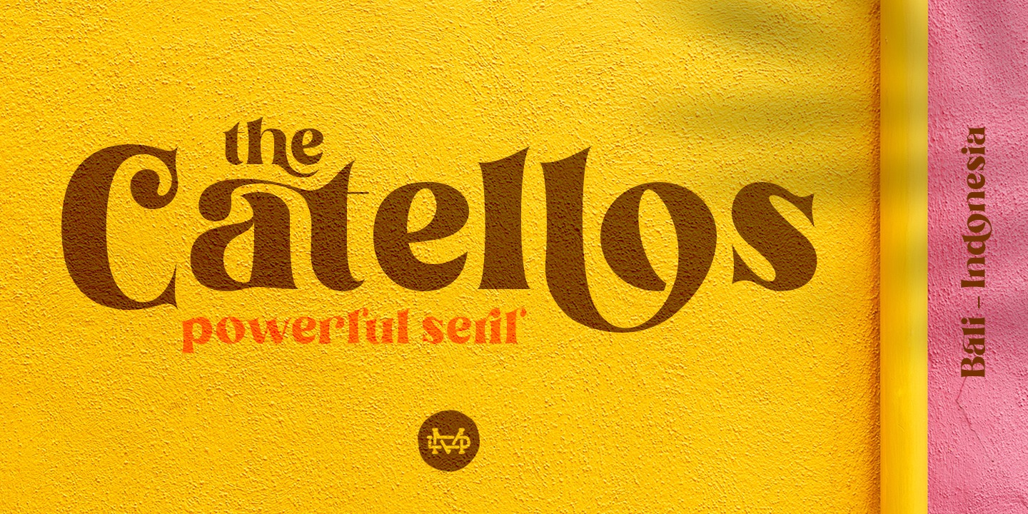 Пример шрифта Catellos